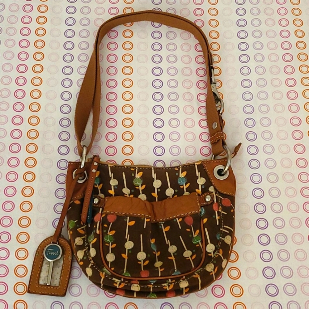 Fossil Brown Shoulder Bag